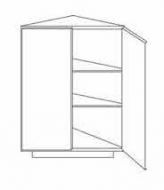 CNC Cabinetry Milano White Gloss Thermofoil Kitchen Cabinet - BECS24