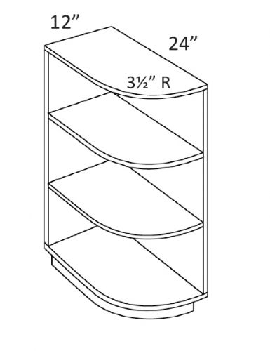 CNC Cabinetry Milano Slate Gloss Thermofoil Kitchen Cabinet - BS24