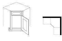 CNC Cabinetry Matrix Greystone Laminate Kitchen Cabinet - CSF36