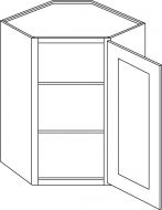 CNC Cabinetry Milano White Gloss Thermofoil Kitchen Cabinet - CW2430