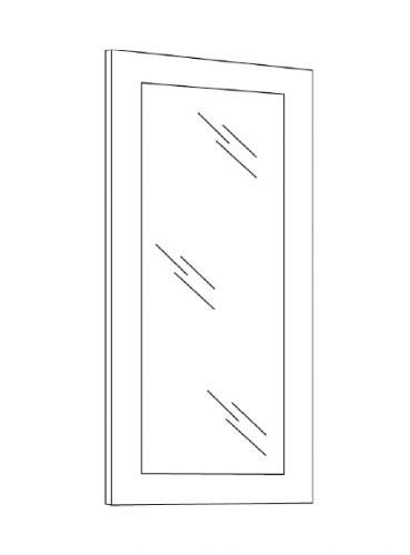 CNC Cabinetry Milano Slate Gloss Thermofoil Kitchen Cabinet - GD3642