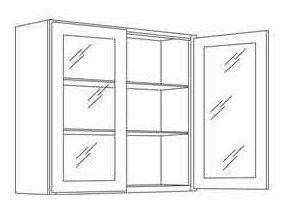 CNC Cabinetry Park Avenue White Kitchen Cabinet - GWFI3630
