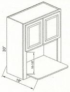 CNC Cabinetry Country Oak Honey Kitchen Cabinet - MW3030