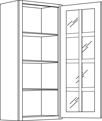 CNC Cabinetry Park Avenue White Kitchen Cabinet - MWFI1830