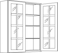 CNC Cabinetry Park Avenue White Kitchen Cabinet - MWFI3642