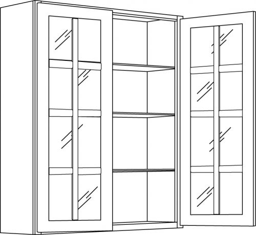 CNC Cabinetry Park Avenue White Kitchen Cabinet - MWFI3036