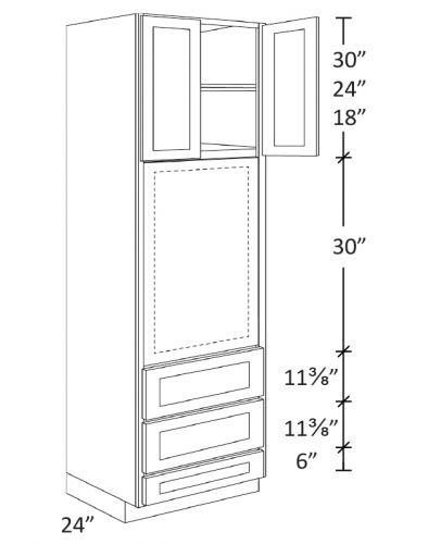 CNC Cabinetry Fashion White Kitchen Cabinet - OV3384
