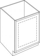 CNC Cabinetry Elegant White Kitchen Cabinet - OVB30
