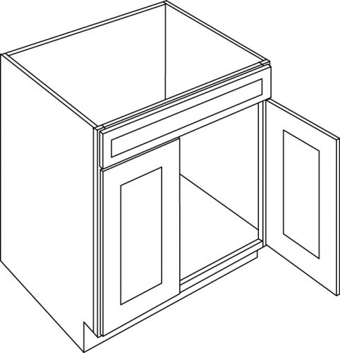CNC Cabinetry Matrix Greystone Laminate Kitchen Cabinet - SB24