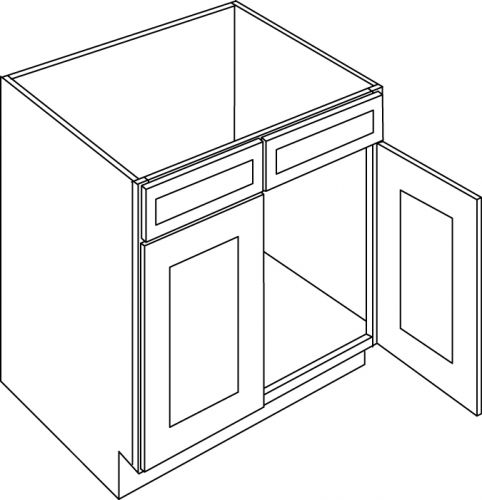 CNC Cabinetry Matrix Greystone Laminate Kitchen Cabinet - SB42