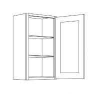 CNC Cabinetry Milano White Gloss Thermofoil Kitchen Cabinet - W1230