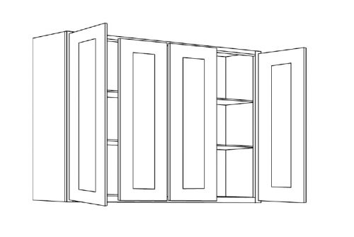 CNC Cabinetry Country Oak Honey Kitchen Cabinet - W5430