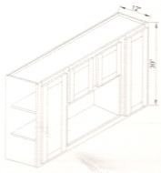 CNC Cabinetry Country Oak Honey Kitchen Cabinet - W6030