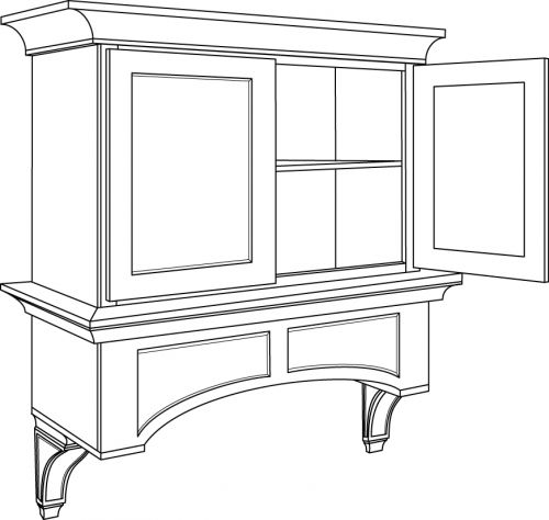 CNC Cabinetry Park Avenue White Kitchen Cabinet - WHDMC36-42